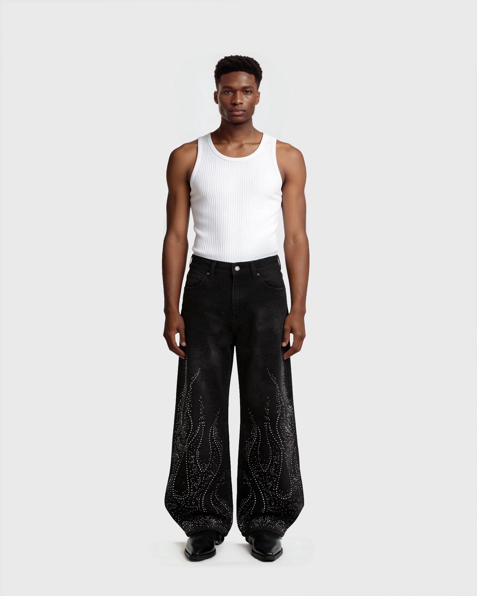 DENIM FLAME — FULL BLACK: imagen 2