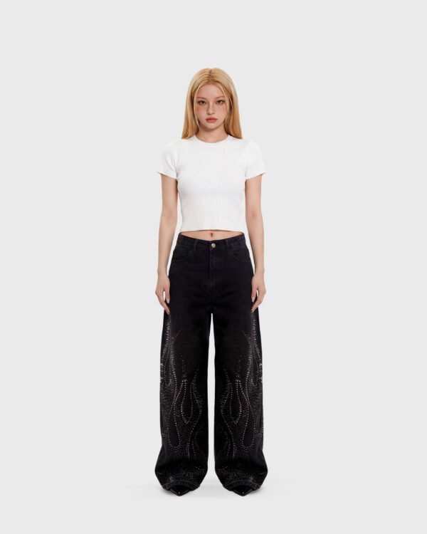 DENIM FLAME — FULL BLACK