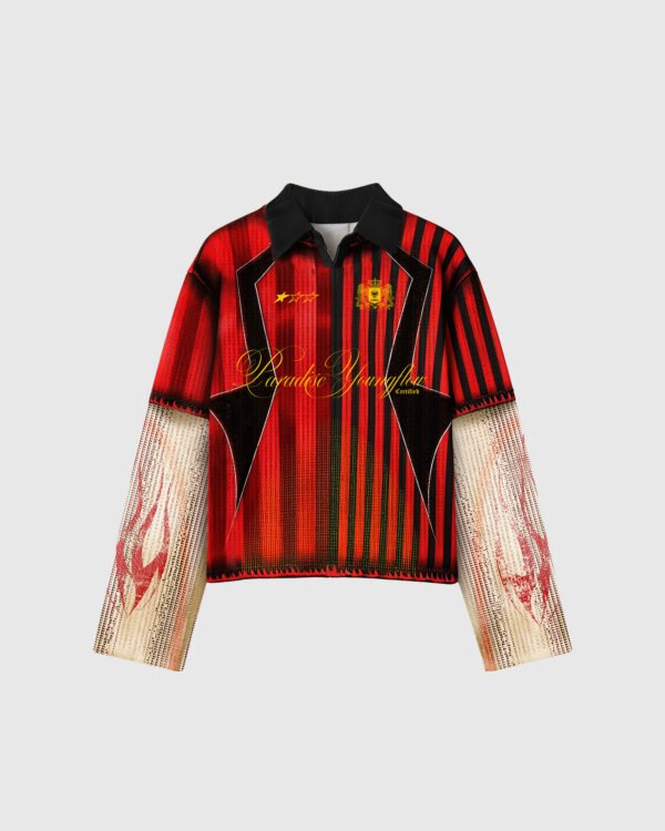 PARADISE LONG SLEEVES RED – WAFFLE SERIES