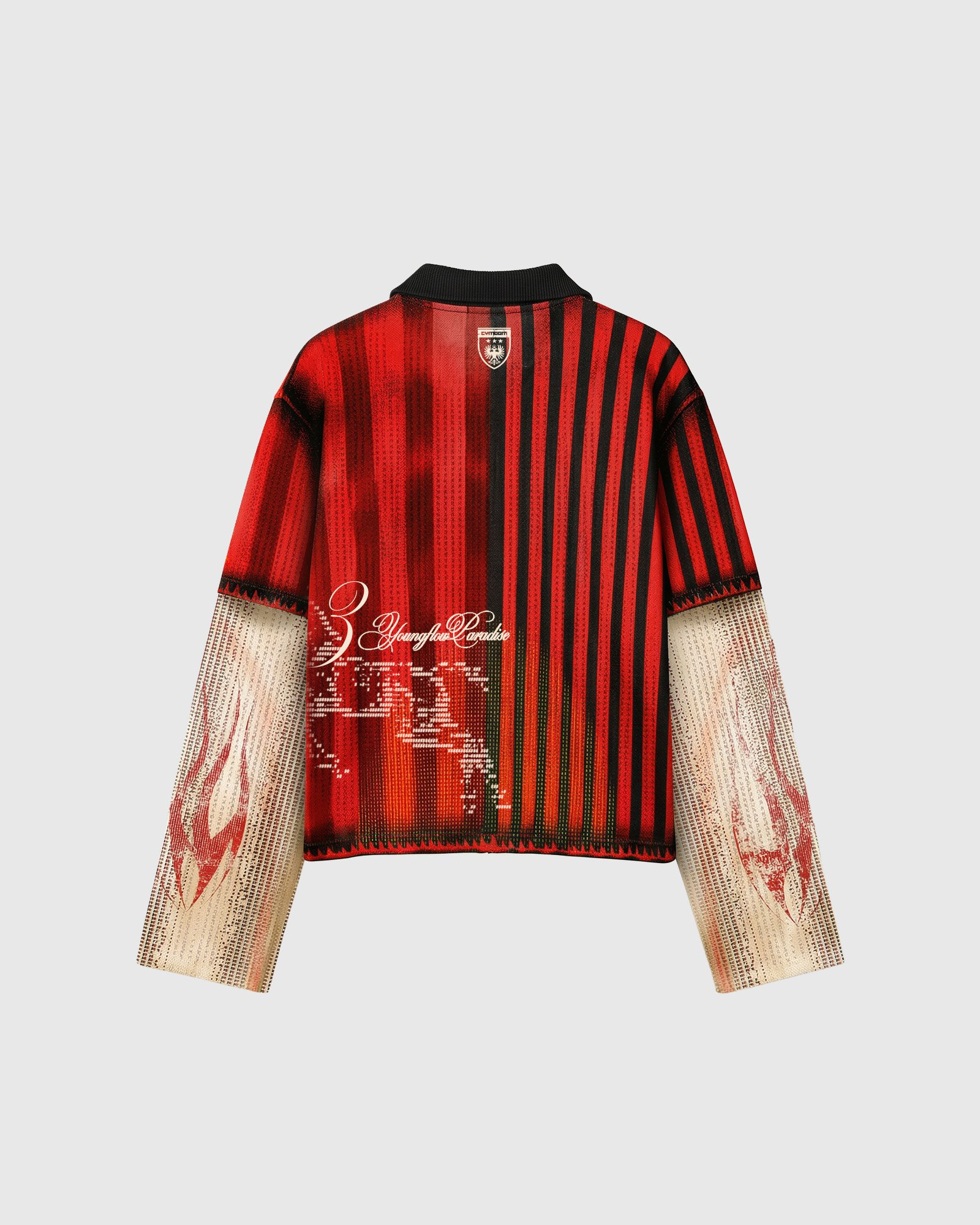 PARADISE LONG SLEEVES RED – WAFFLE SERIES: imagen 4